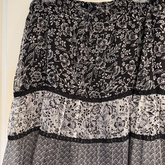 Spenser Jeremy BoHo Midi Length Skirt, Size 12 - Picture 2 of 5
